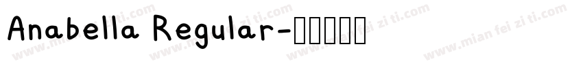 Anabella Regular字体转换